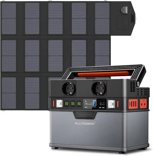 ALLPOWERS-S300-Powerstation-mit-Solarpanel-100W
